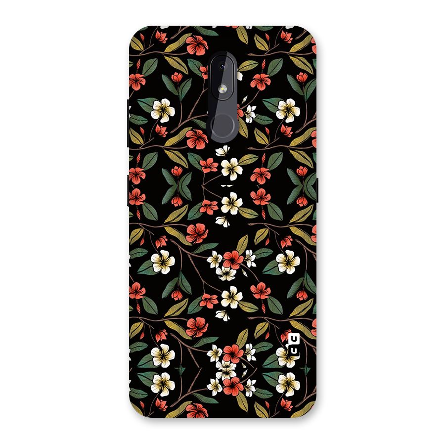 Decorative Florals Pattern Back Case for Nokia 3.2