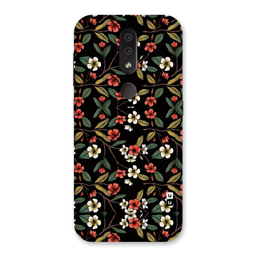 Decorative Florals Pattern Back Case for Nokia 4.2