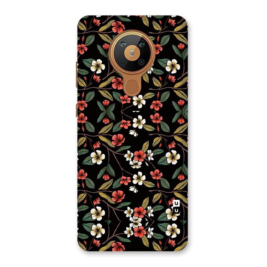 Decorative Florals Pattern Back Case for Nokia 5.3