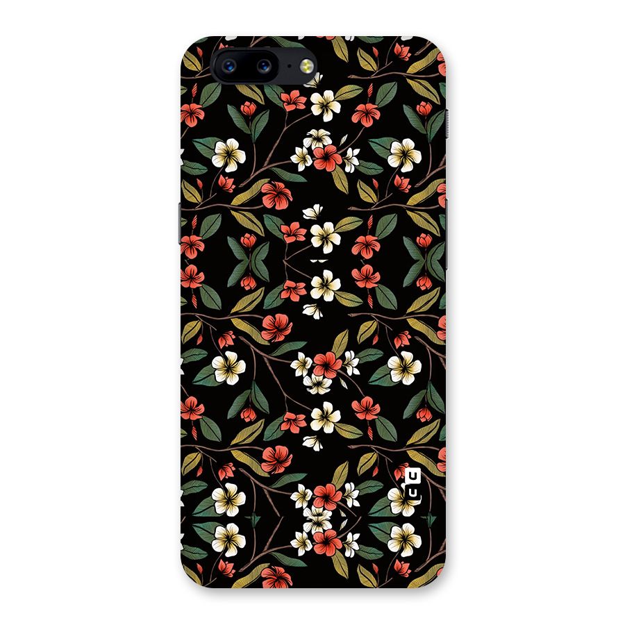 Decorative Florals Pattern Back Case for OnePlus 5