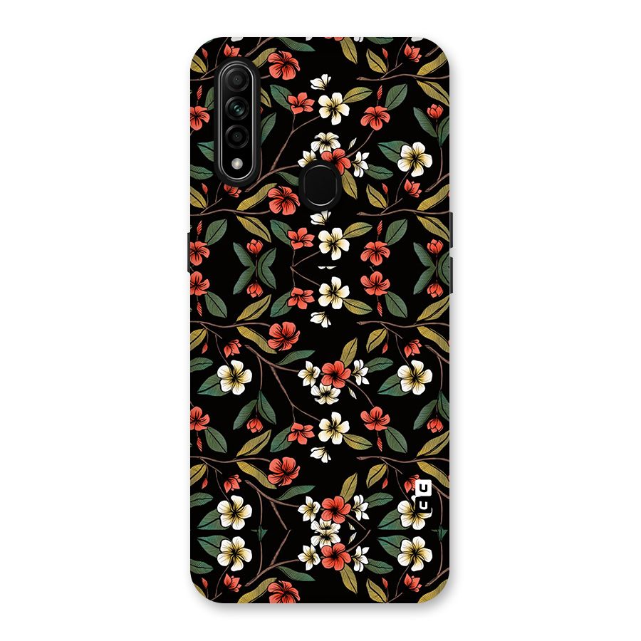 Decorative Florals Pattern Back Case for Oppo A31