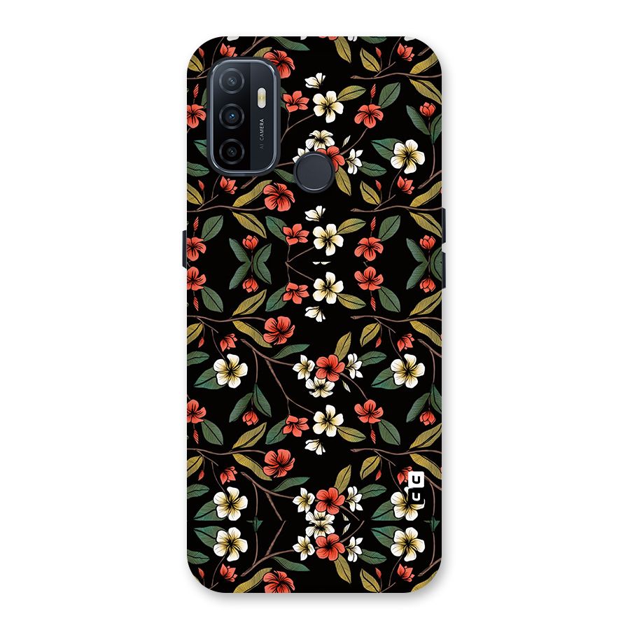 Decorative Florals Pattern Back Case for Oppo A33 (2020)