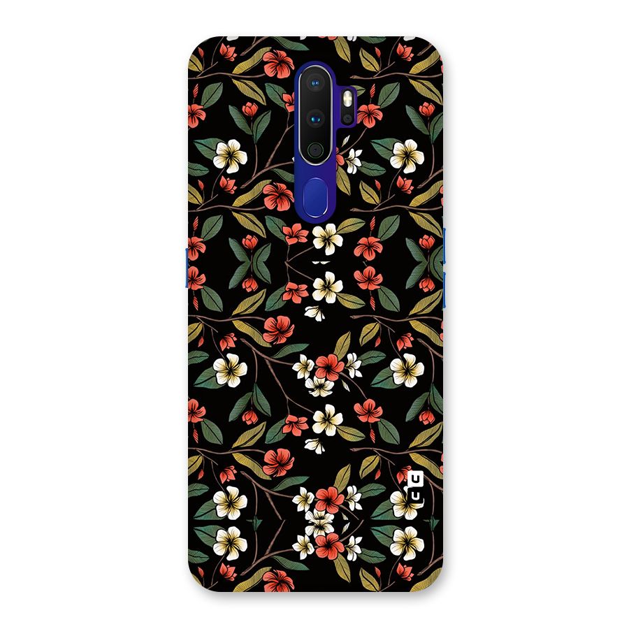Decorative Florals Pattern Back Case for Oppo A9 (2020)