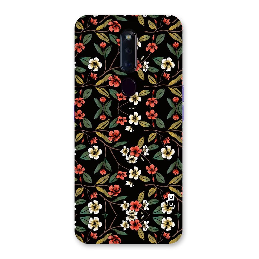 Decorative Florals Pattern Back Case for Oppo F11 Pro