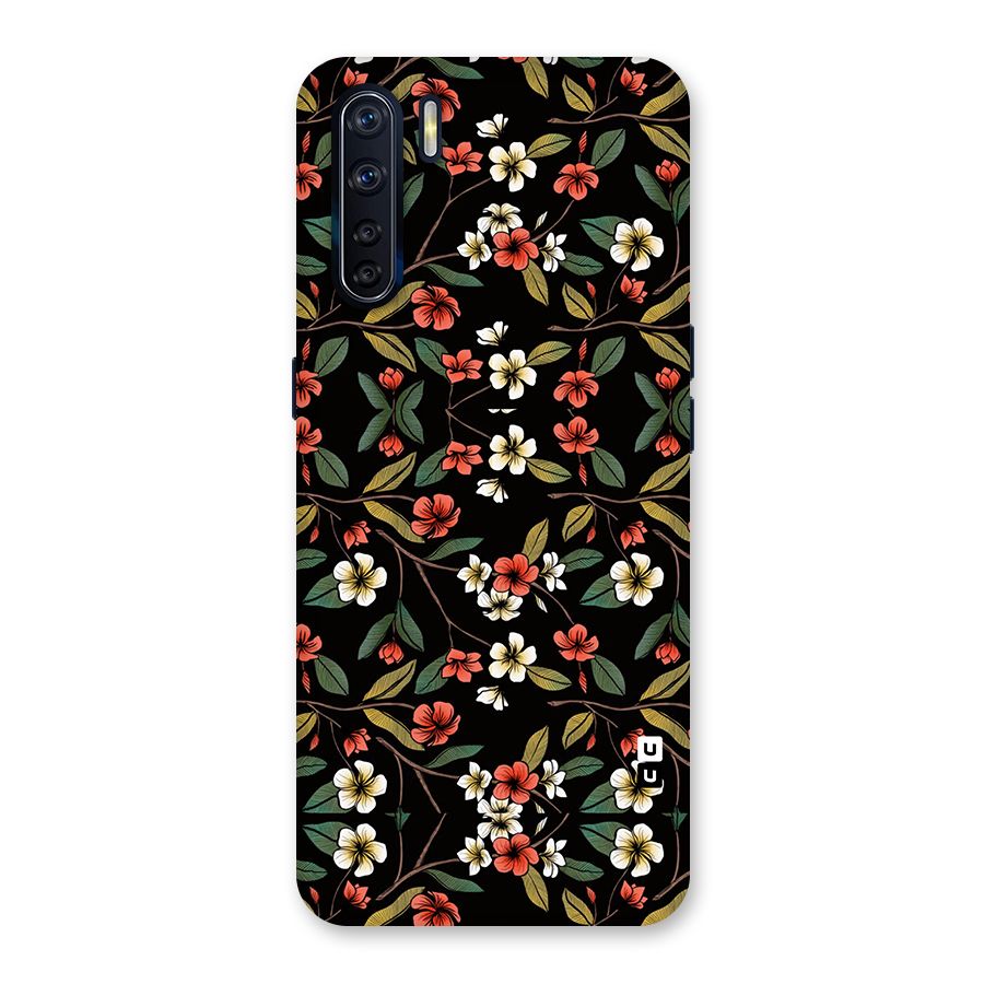 Decorative Florals Pattern Back Case for Oppo F15