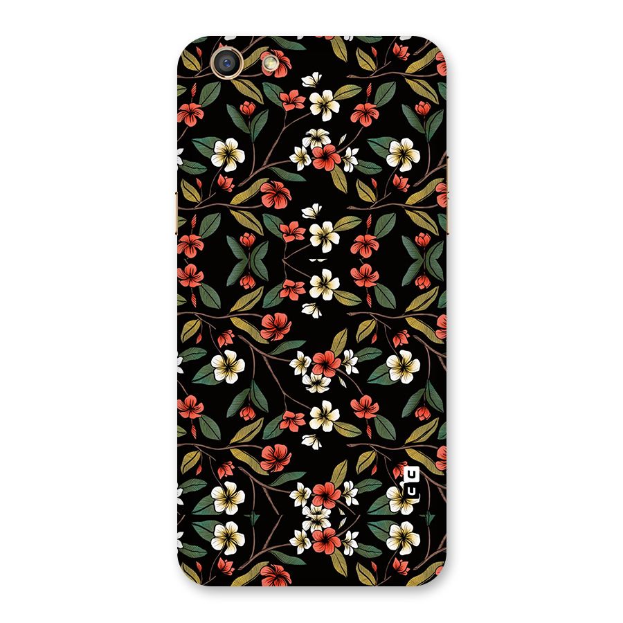 Decorative Florals Pattern Back Case for Oppo F3