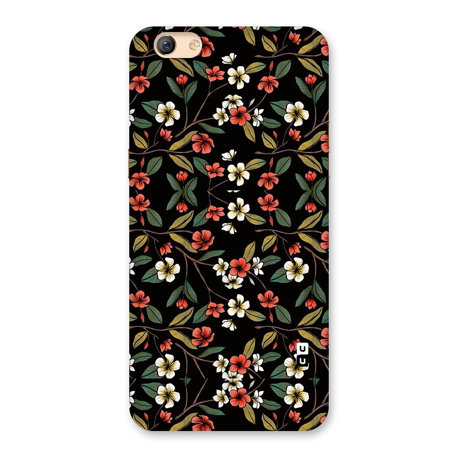 Decorative Florals Pattern Back Case for Oppo F3 Plus
