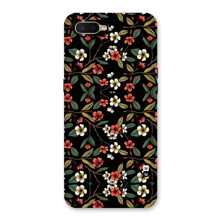 Decorative Florals Pattern Back Case for Oppo K1