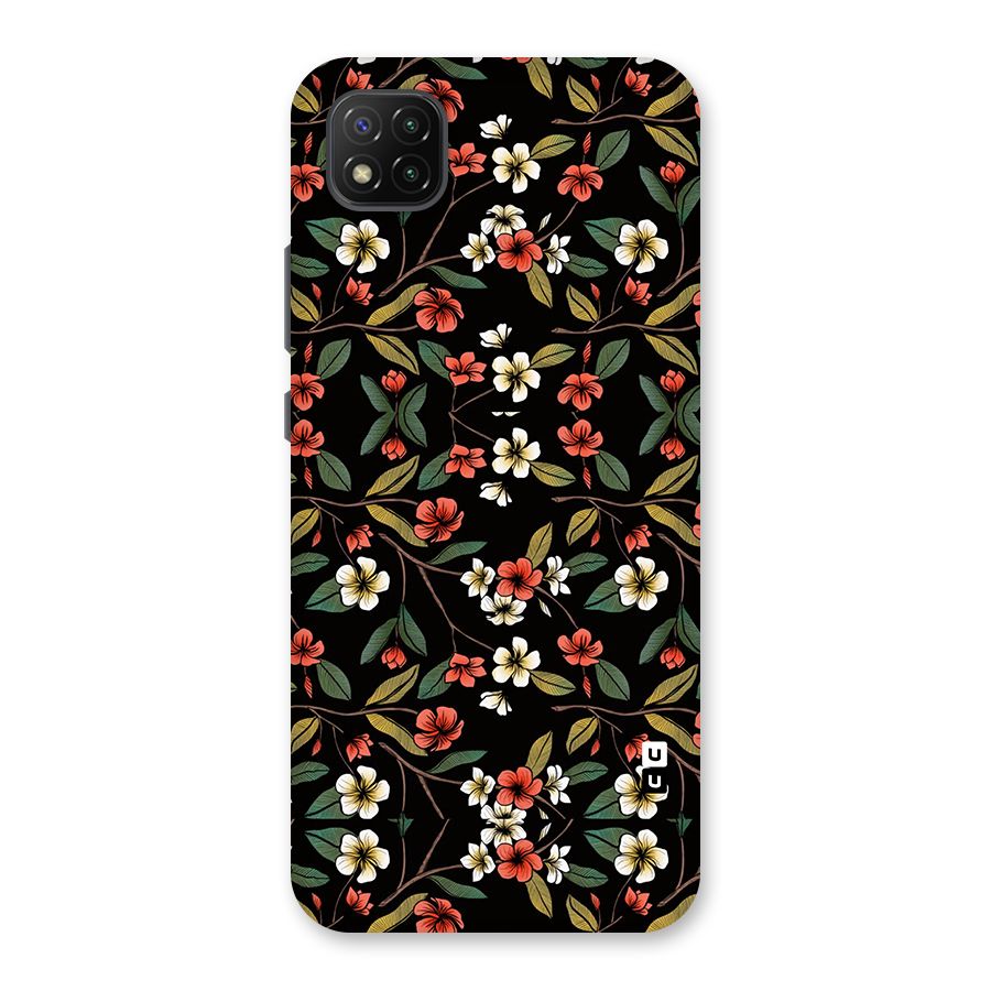 Decorative Florals Pattern Back Case for Poco C3