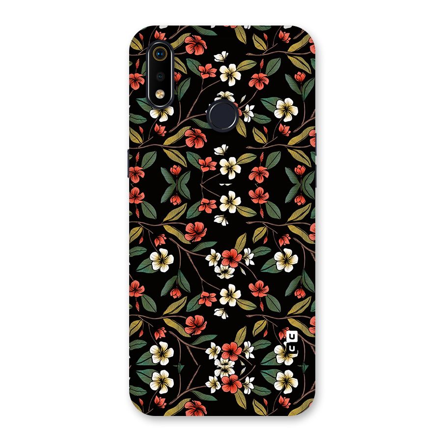 Decorative Florals Pattern Back Case for Realme 3i