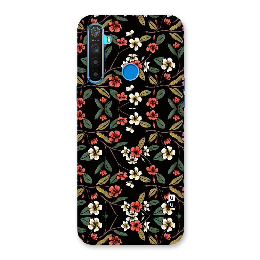 Decorative Florals Pattern Back Case for Realme 5