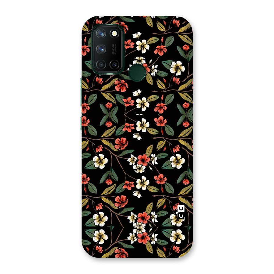 Decorative Florals Pattern Back Case for Realme 7i