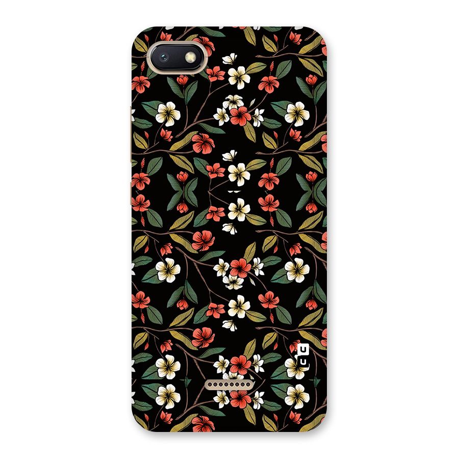 Decorative Florals Pattern Back Case for Redmi 6A