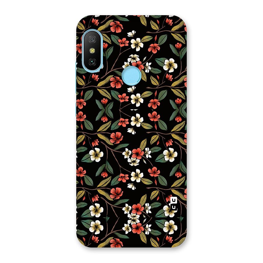 Decorative Florals Pattern Back Case for Redmi 6 Pro