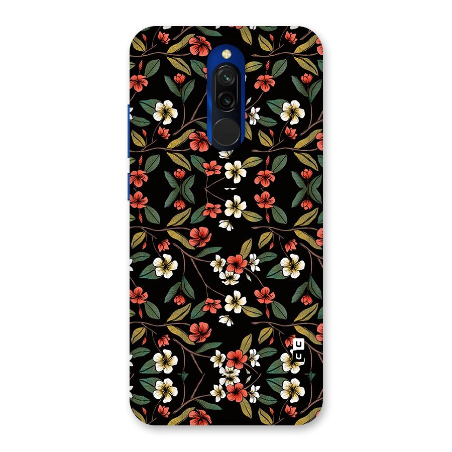 Decorative Florals Pattern Back Case for Redmi 8