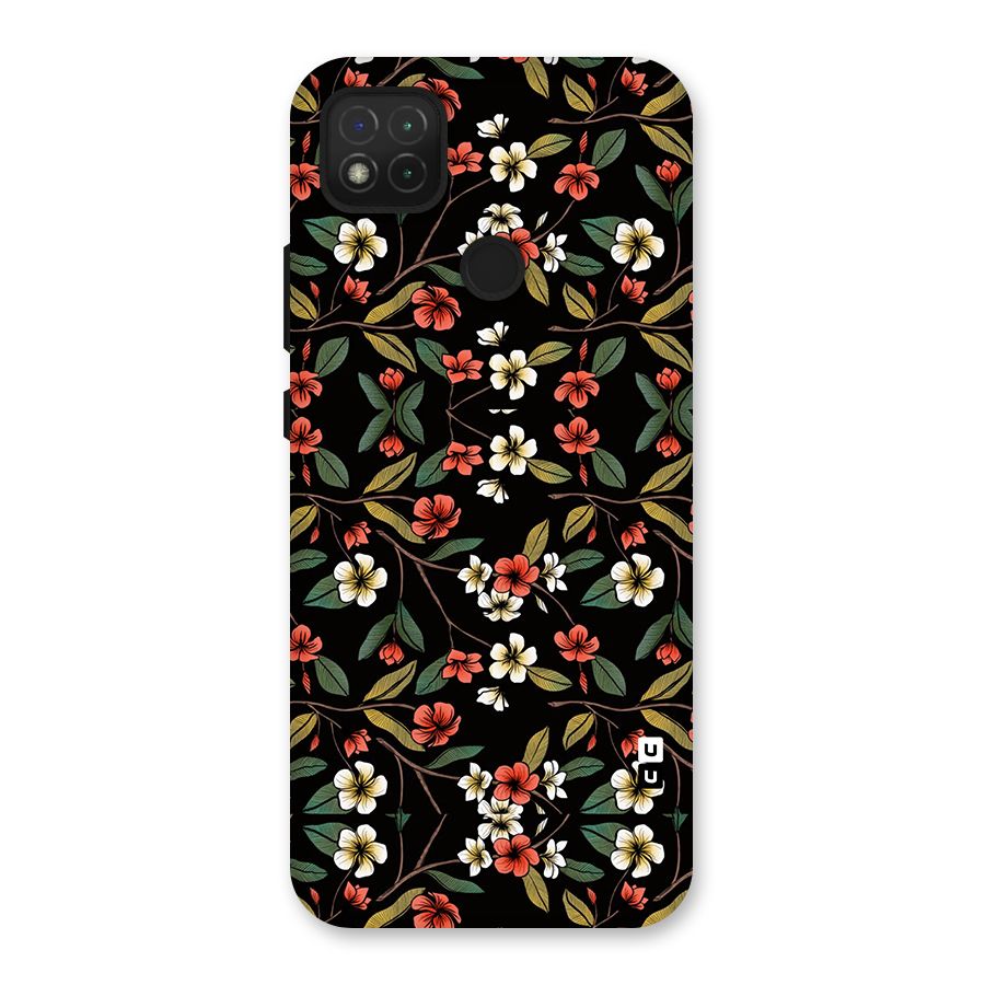 Decorative Florals Pattern Back Case for Redmi 9C