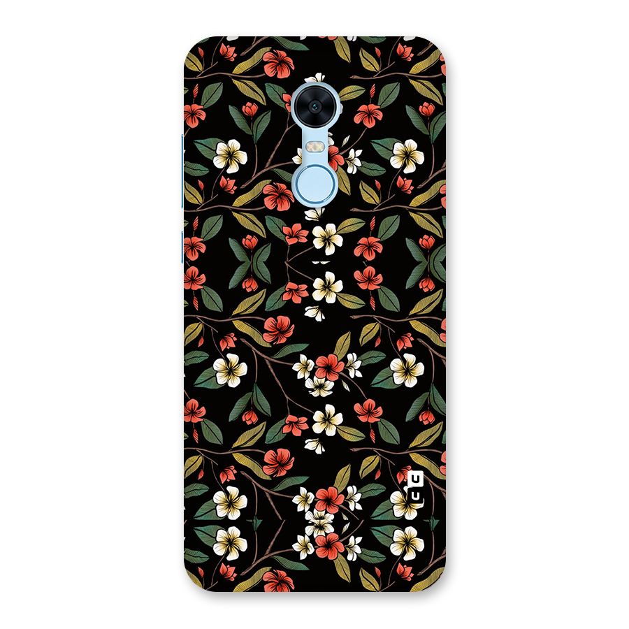 Decorative Florals Pattern Back Case for Redmi Note 5
