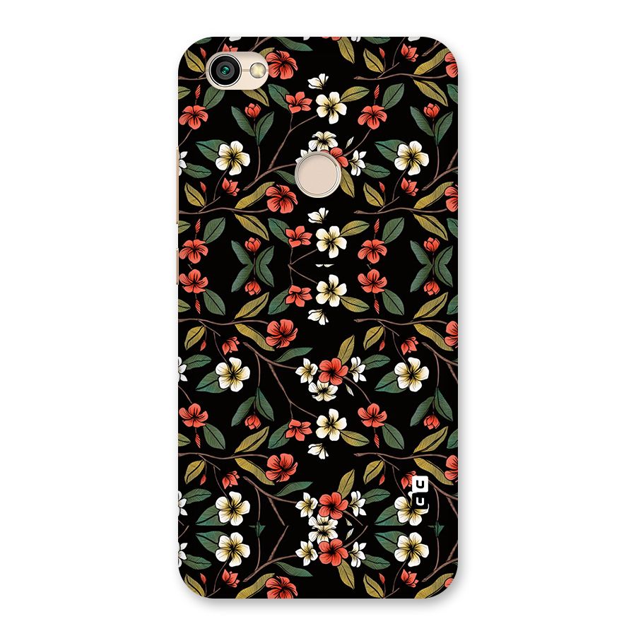 Decorative Florals Pattern Back Case for Redmi Y1 2017