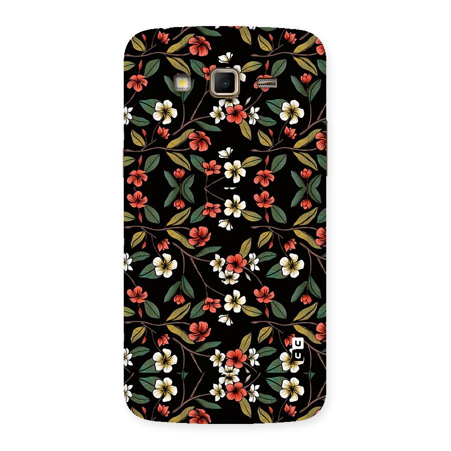 Decorative Florals Pattern Back Case for Samsung Galaxy Grand 2