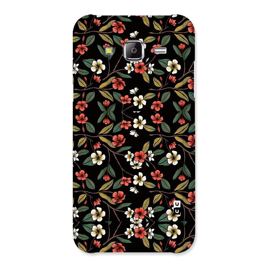 Decorative Florals Pattern Back Case for Samsung Galaxy J5