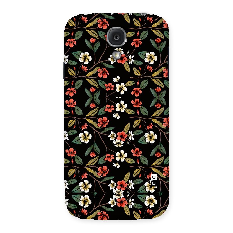 Decorative Florals Pattern Back Case for Samsung Galaxy S4