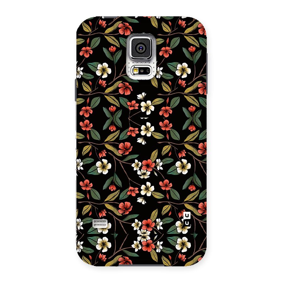 Decorative Florals Pattern Back Case for Samsung Galaxy S5