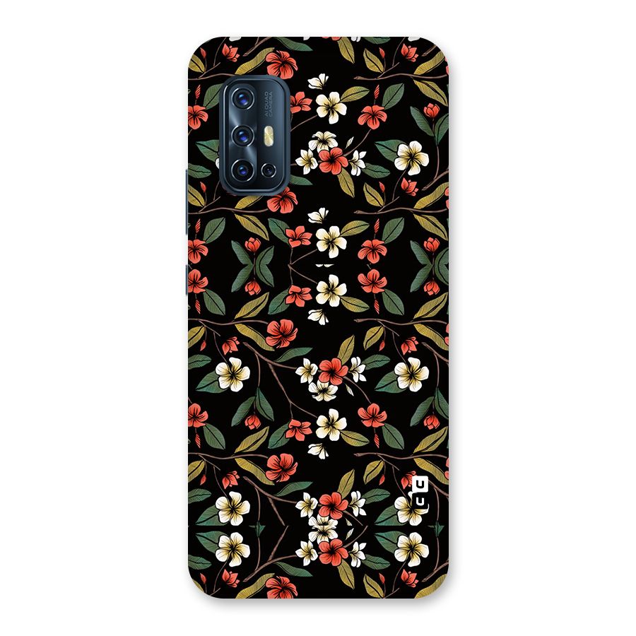 Decorative Florals Pattern Back Case for Vivo V17