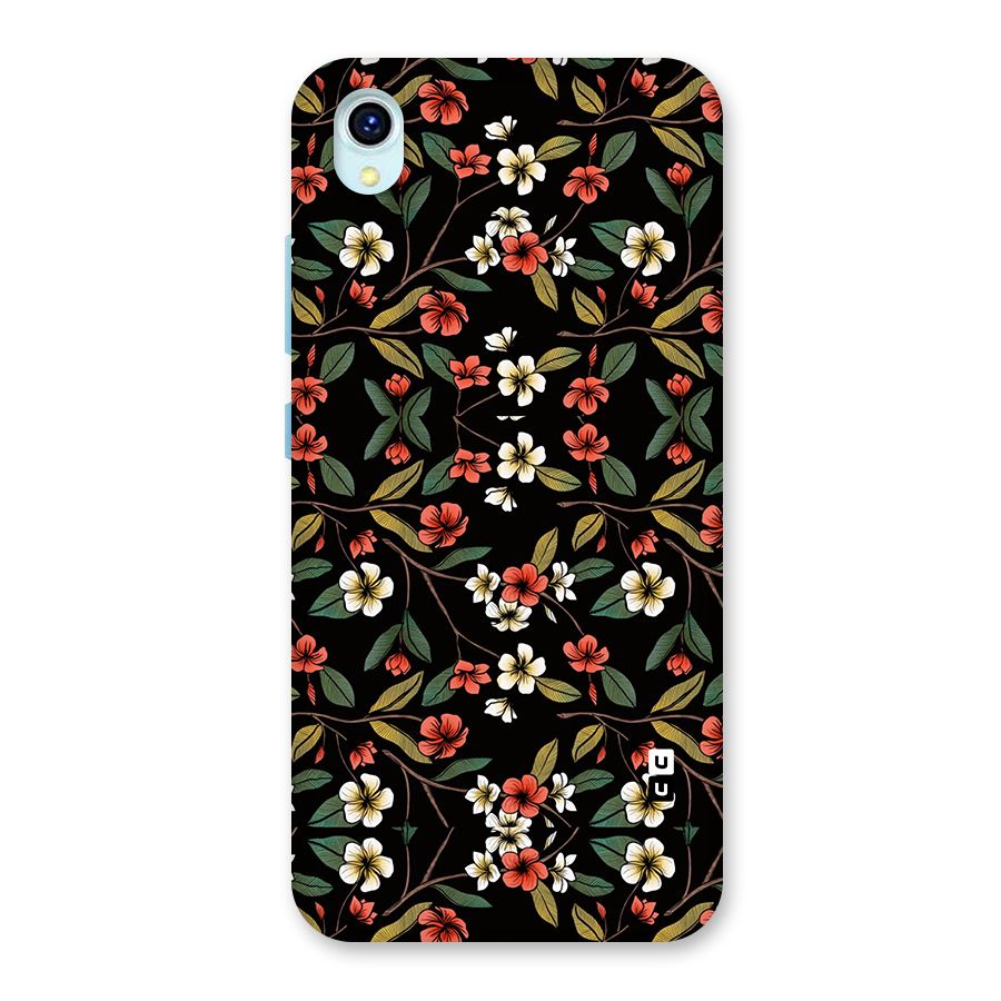 Decorative Florals Pattern Back Case for Vivo Y1s