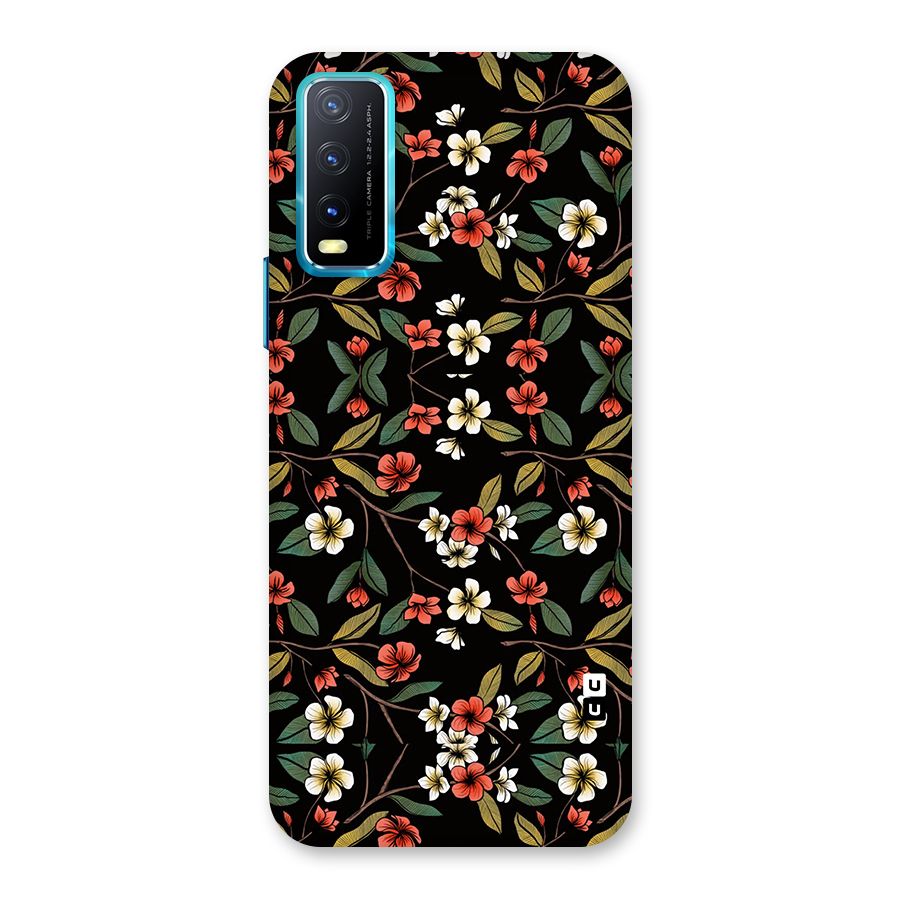 Decorative Florals Pattern Back Case for Vivo Y20G