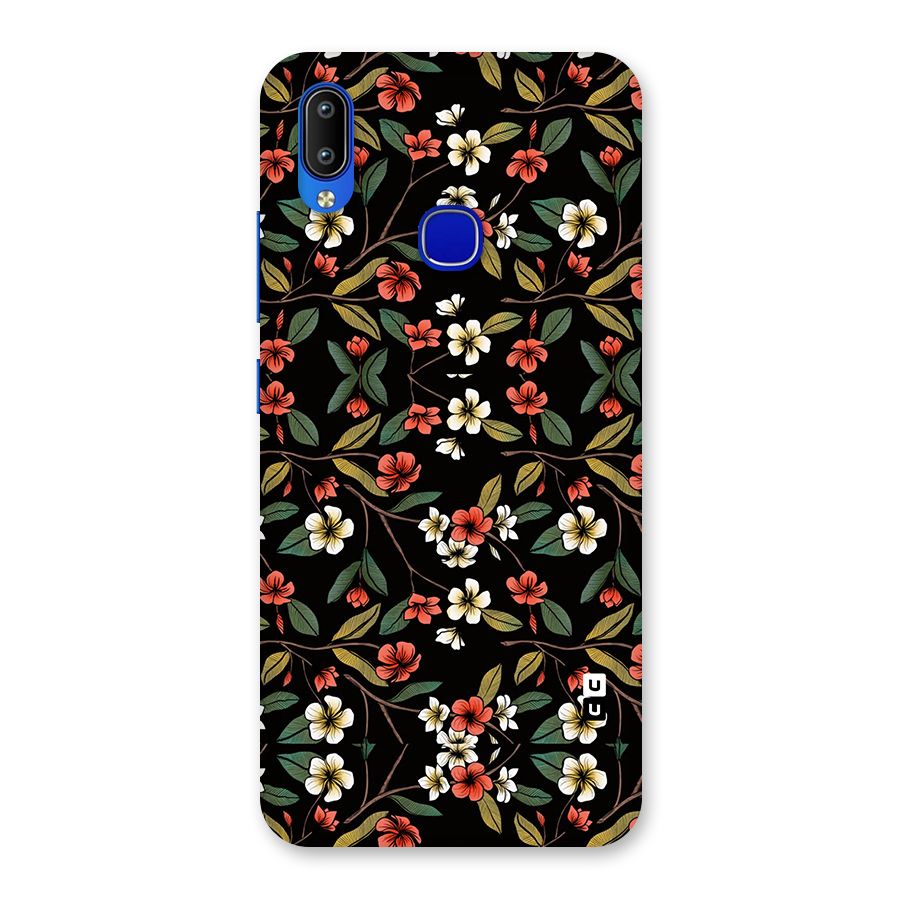 Decorative Florals Pattern Back Case for Vivo Y91
