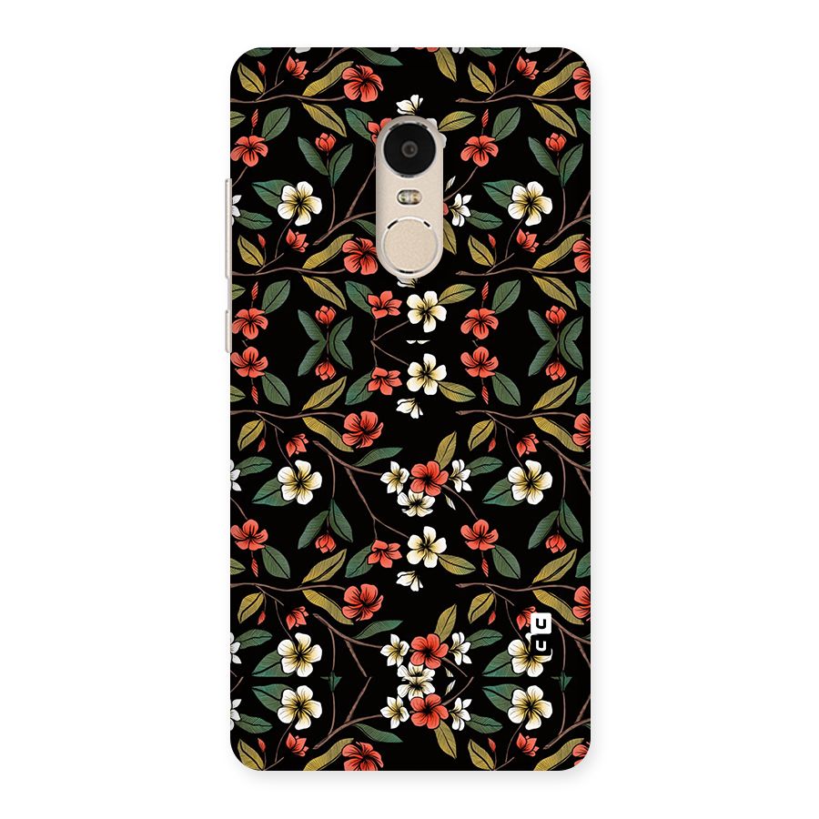 Decorative Florals Pattern Back Case for Xiaomi Redmi Note 4