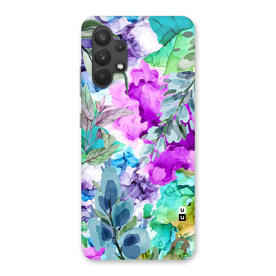Decorative Florals Printed Back Case for Galaxy A32
