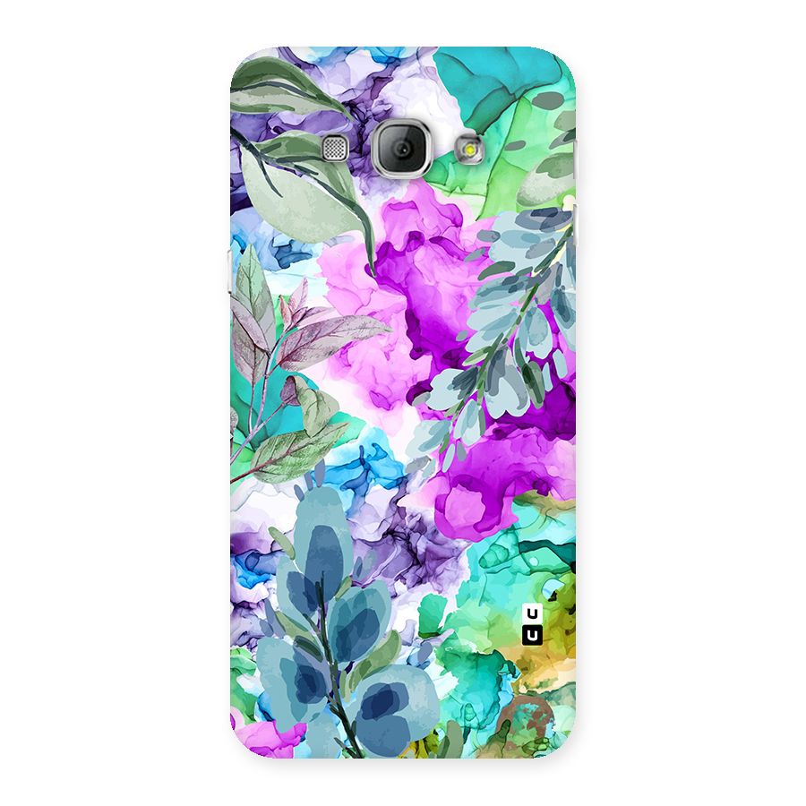 Decorative Florals Printed Back Case for Galaxy A8