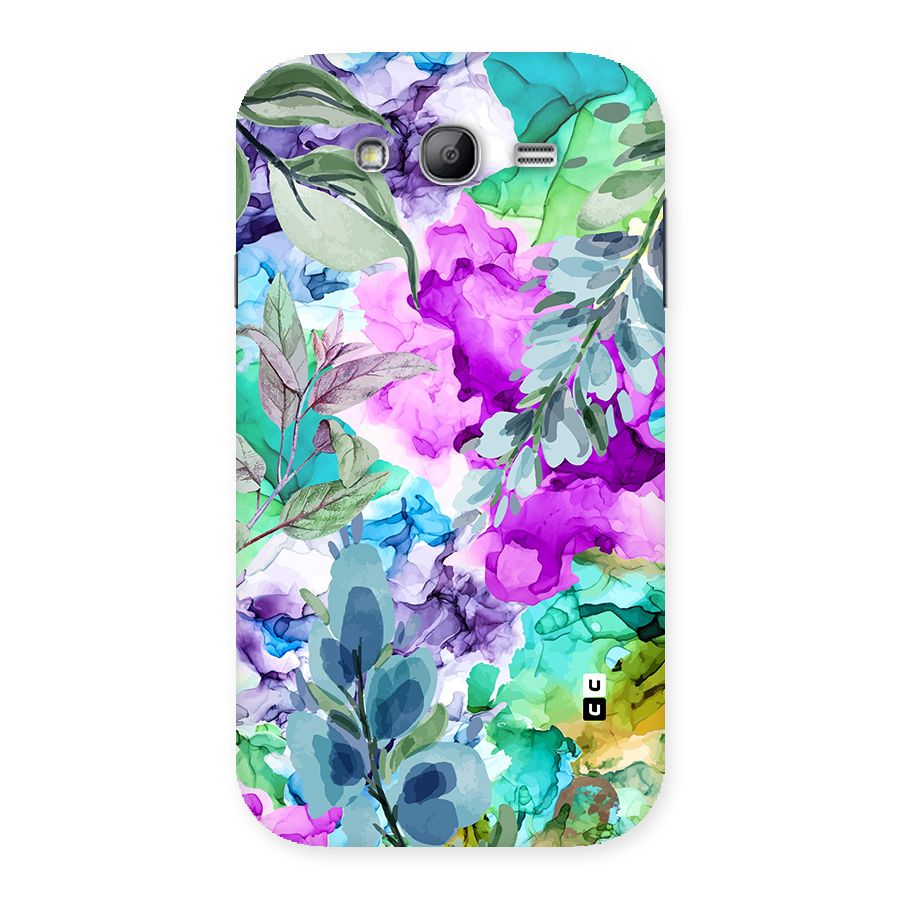 Decorative Florals Printed Back Case for Galaxy Grand Neo