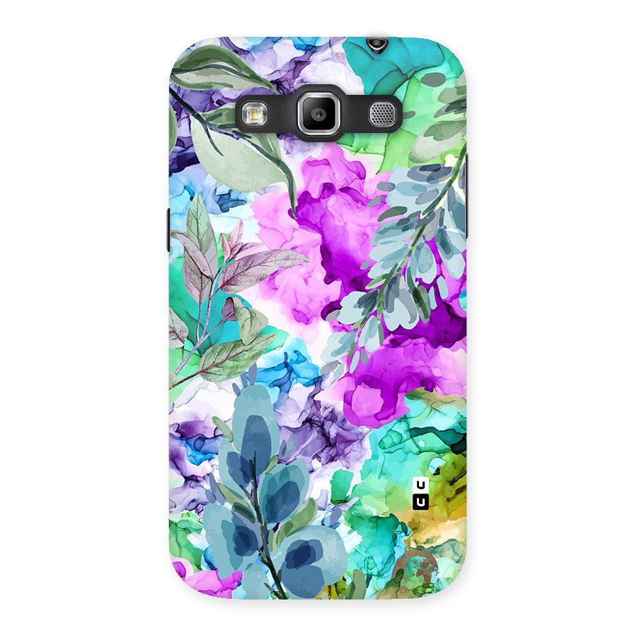 Decorative Florals Printed Back Case for Galaxy Grand Quattro