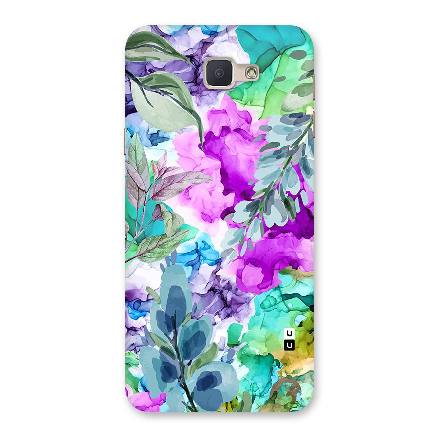 Decorative Florals Printed Back Case for Galaxy J5 Prime