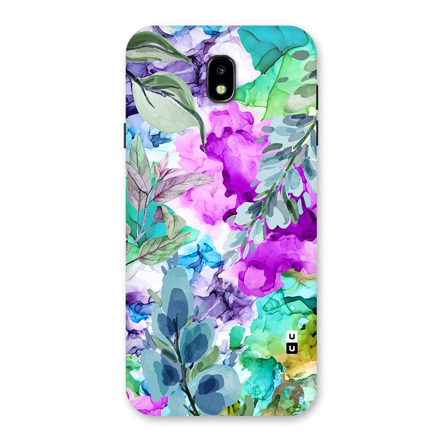 Decorative Florals Printed Back Case for Galaxy J7 Pro