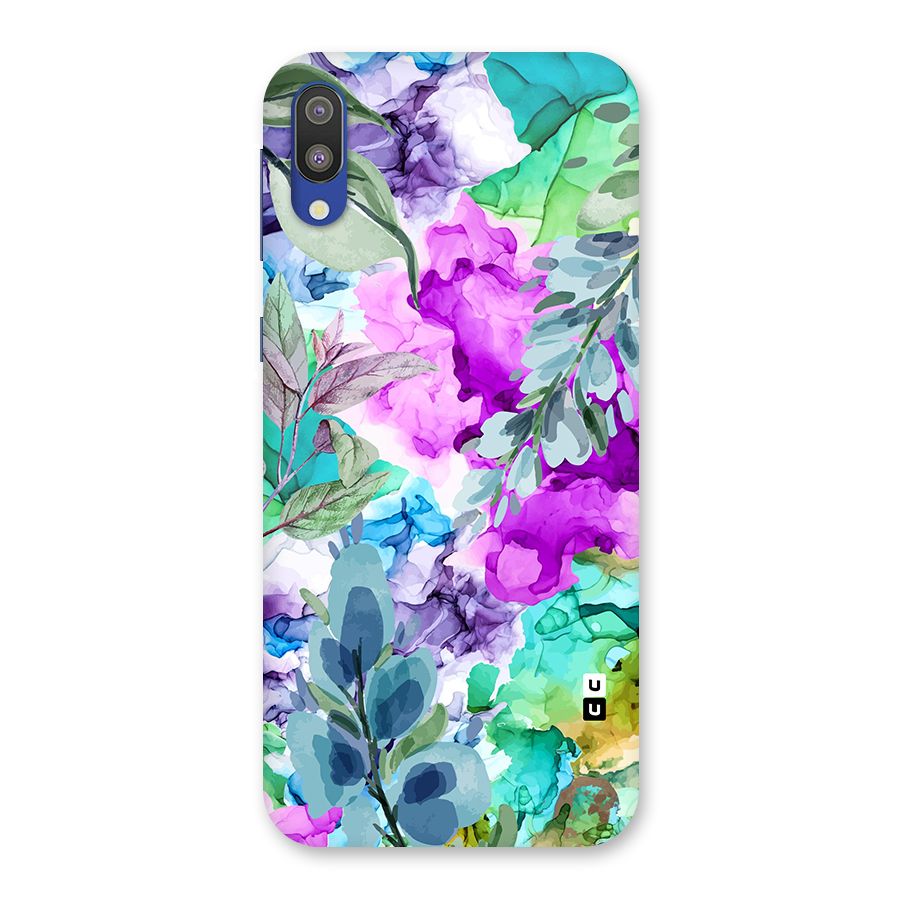Decorative Florals Printed Back Case for Galaxy M10