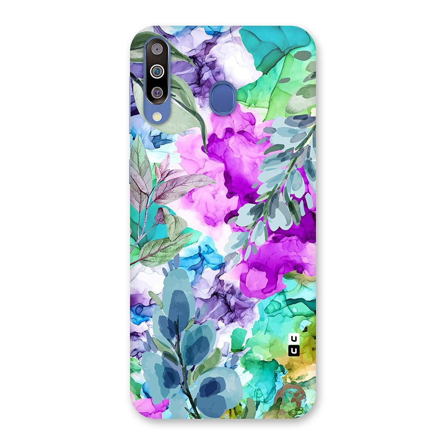 Decorative Florals Printed Back Case for Galaxy M30