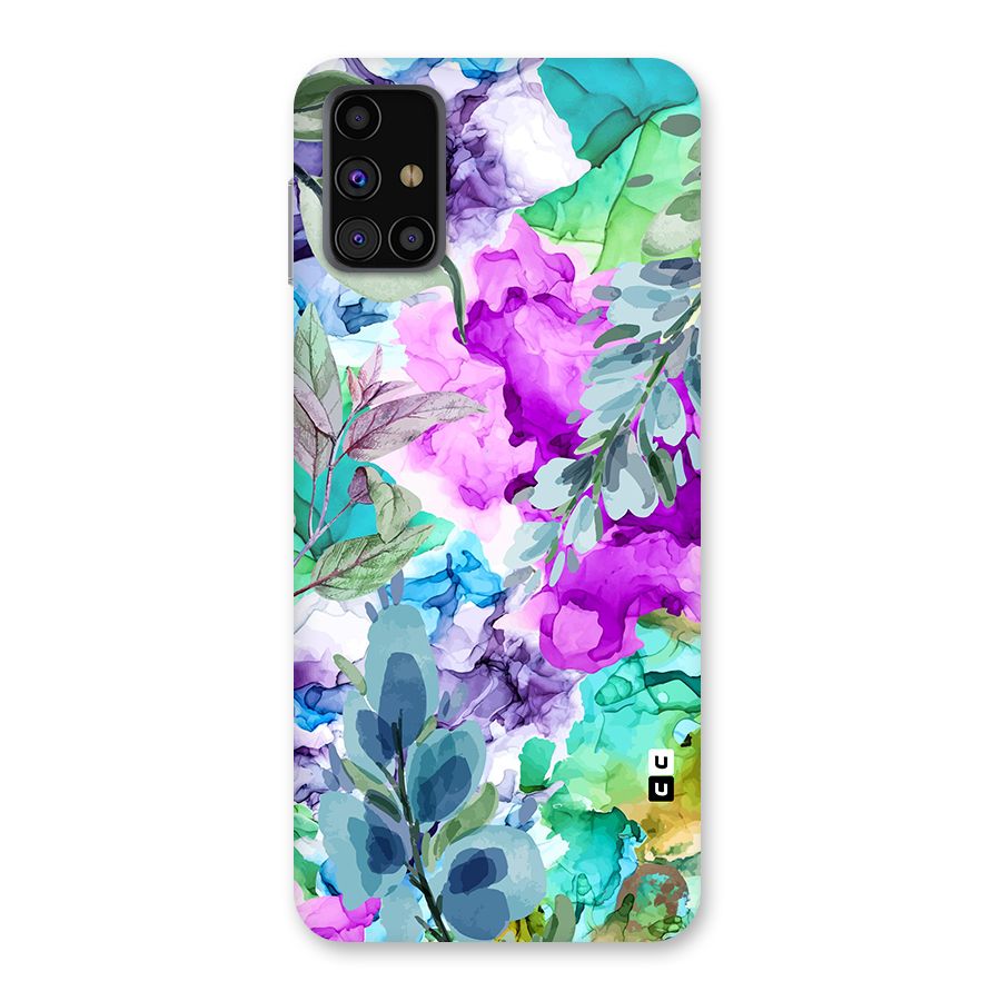 Decorative Florals Printed Back Case for Galaxy M31s