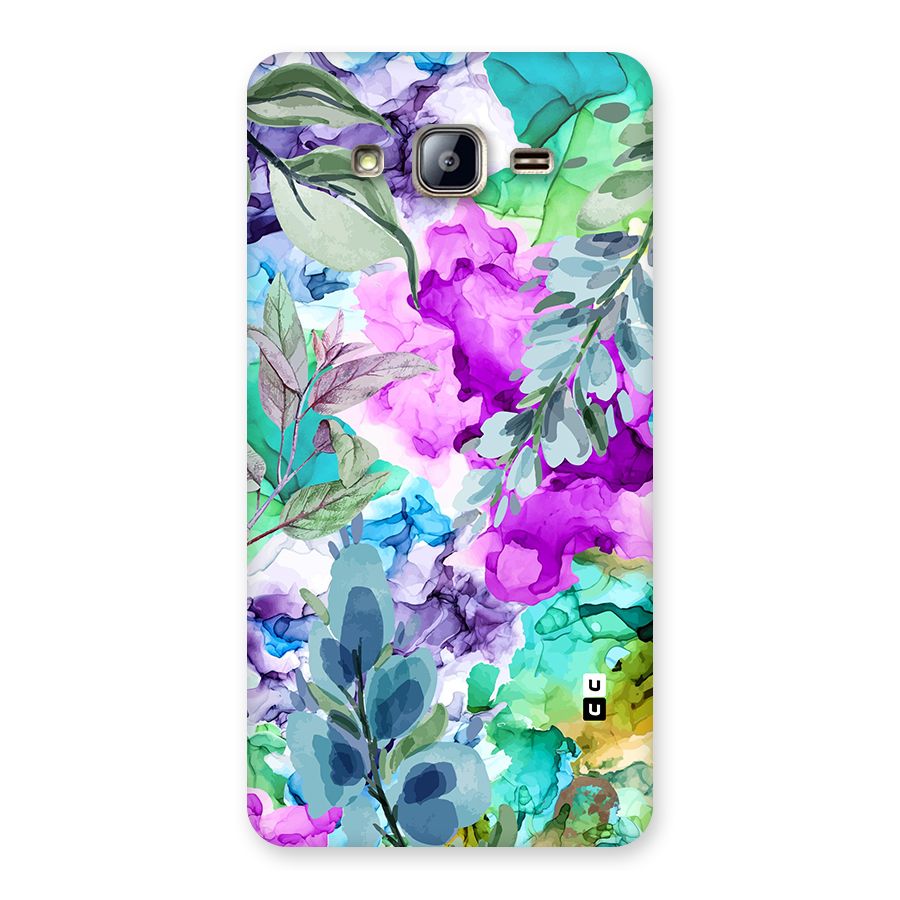 Decorative Florals Printed Back Case for Galaxy On5