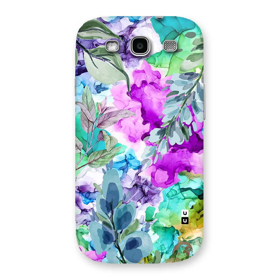 Decorative Florals Printed Back Case for Galaxy S3