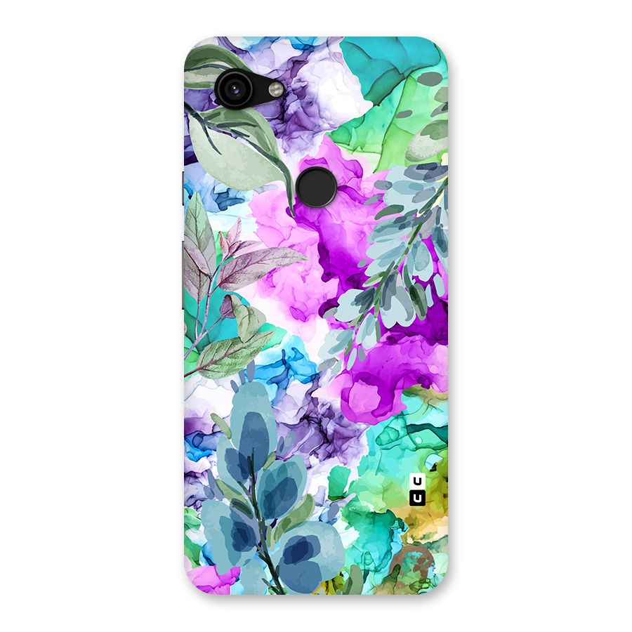Decorative Florals Printed Back Case for Google Pixel 3a XL