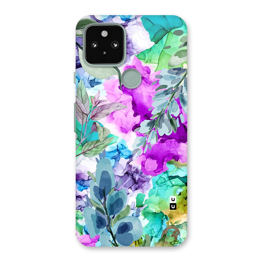 Decorative Florals Printed Back Case for Google Pixel 5