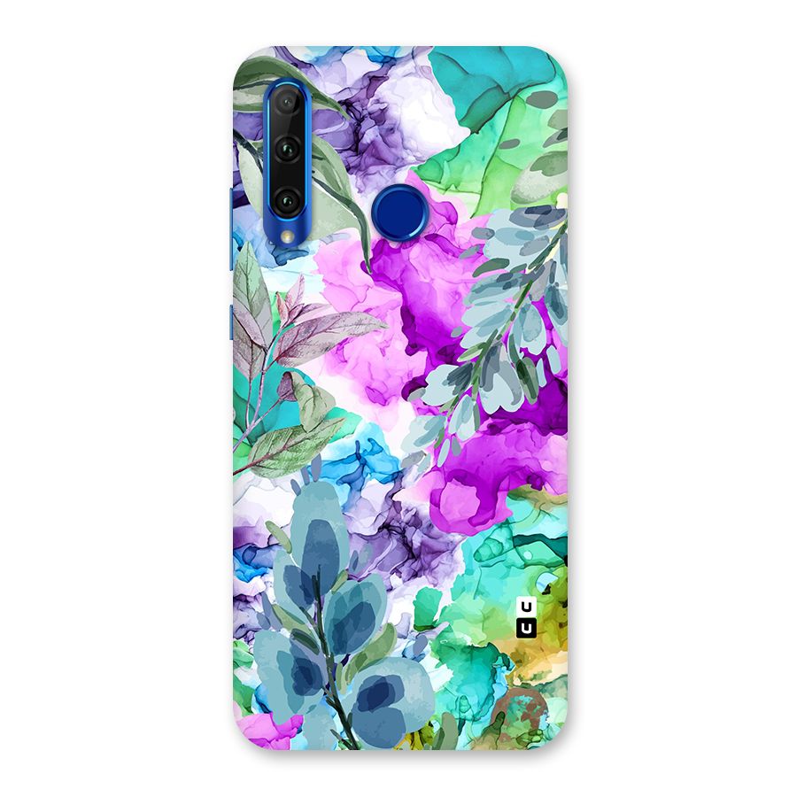 Decorative Florals Printed Back Case for Honor 20i
