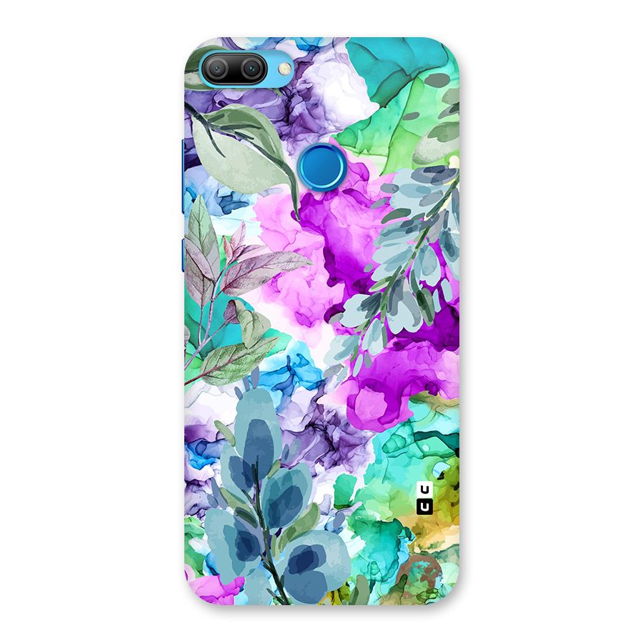 Decorative Florals Printed Back Case for Honor 9N