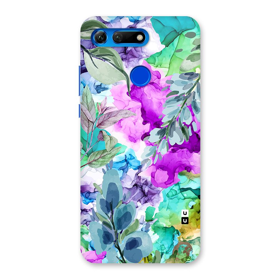 Decorative Florals Printed Back Case for Honor View 20