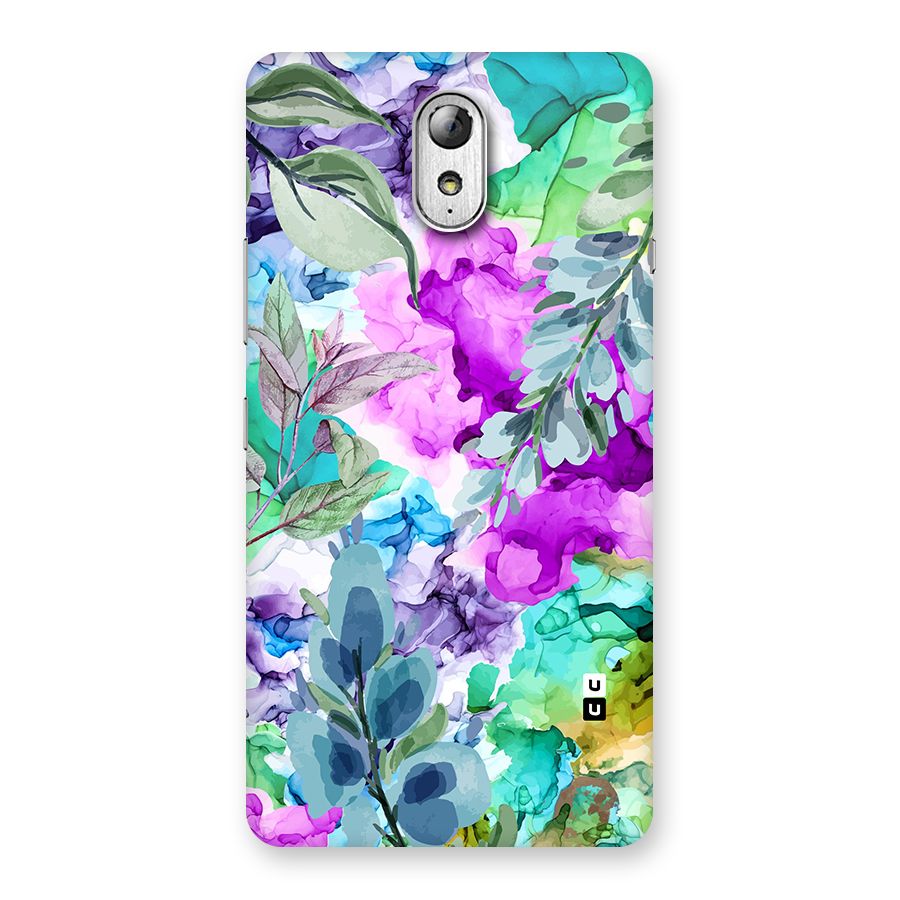Decorative Florals Printed Back Case for Lenovo Vibe P1M