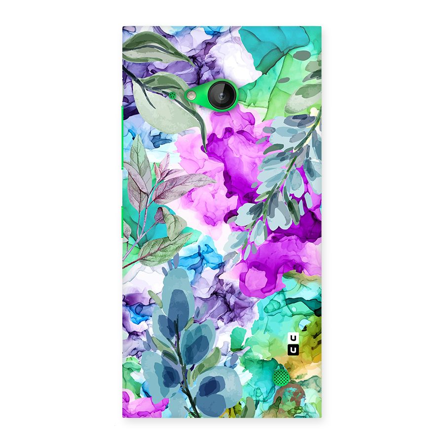 Decorative Florals Printed Back Case for Lumia 730