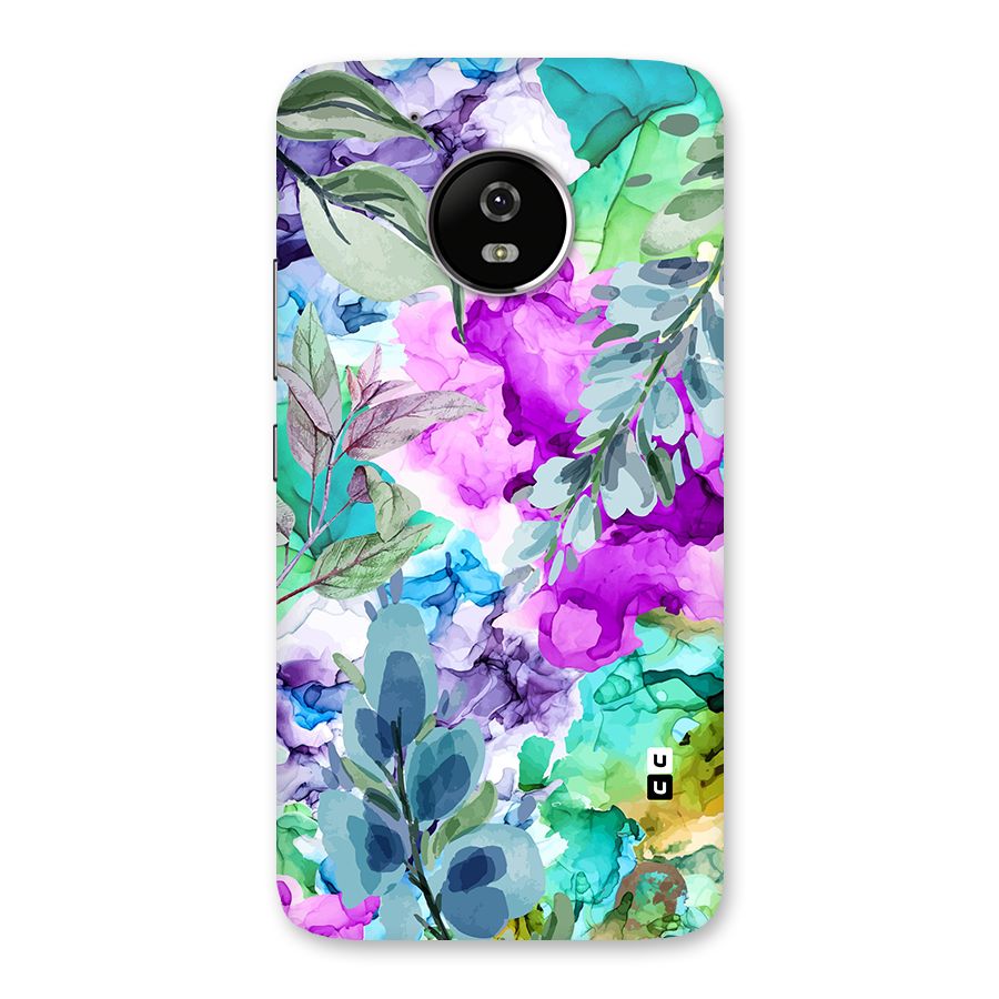 Decorative Florals Printed Back Case for Moto G5